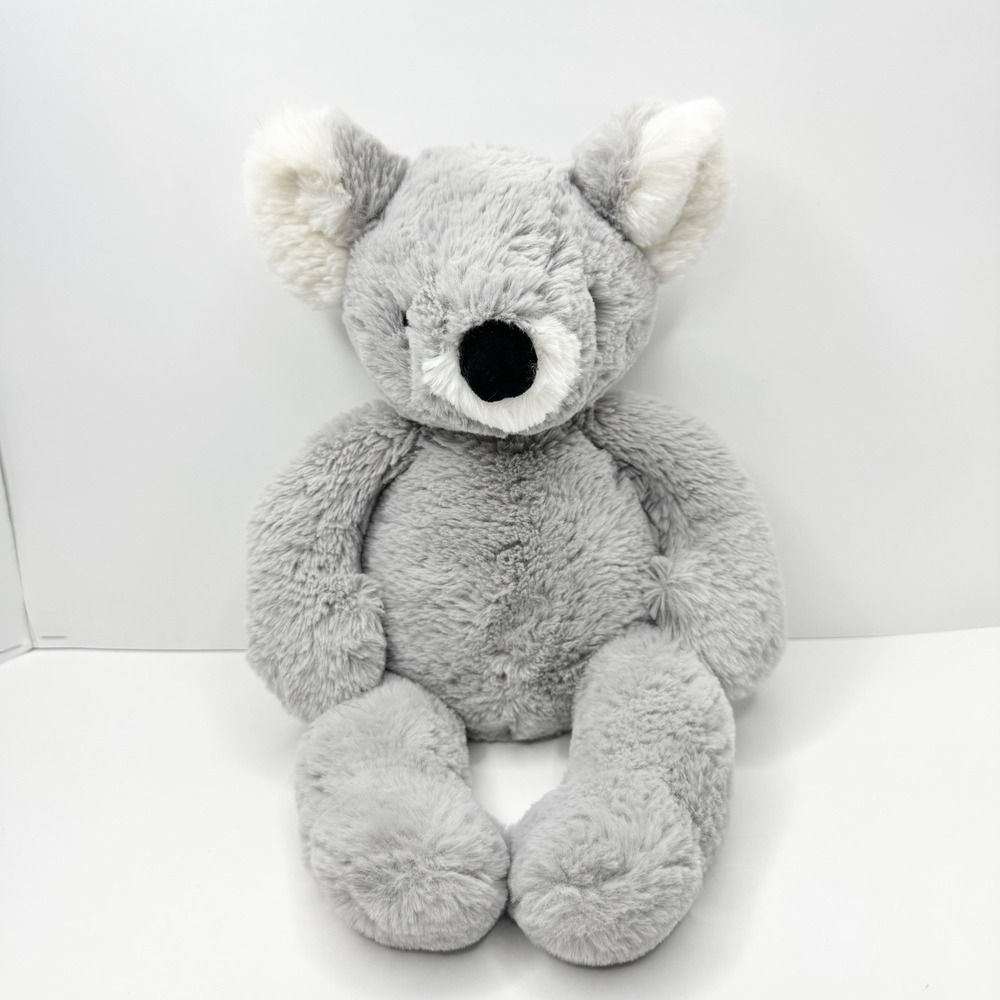 Jellycat Benji Koala Gray Bear Push Beanbag Stuffed Animal Toy 14"